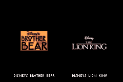 Screenshot from 2 Games in 1 - Brother Bear + The Lion King (Europe) (En,Fr,De,Es,It,Nl,Sv,Da)