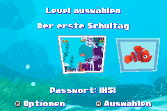 Screenshot from 2 Games in 1 - Findet Nemo + Findet Nemo - Das Abenteuer Geht Weiter (Germany) (De+Fr,De,Nl)