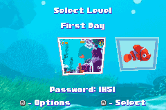 Screenshot from 2 Games in 1 - Finding Nemo + Finding Nemo - The Continuing Adventures (Europe) (En+En,Es,It,Sv,Da)