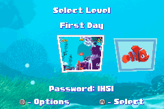 Screenshot from 2 Games in 1 - Finding Nemo + Finding Nemo - The Continuing Adventures (Europe) (En+En,Es,It,Sv,Da)