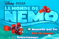 Screenshot from 2 Games in 1 - Finding Nemo + Finding Nemo - The Continuing Adventures (Europe) (Fr,Nl+Fr,De,Nl)
