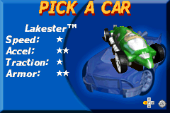 Screenshot from 2 Games in 1 - Hot Wheels - Velocity X + Hot Wheels - World Race (Europe)