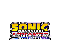 Screenshot from 2 Games in 1 - Sonic Advance + Sonic Pinball Party (Europe) (En,Ja,Fr,De,Es+En,Ja,Fr,De,Es,It)
