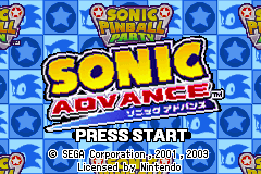 Screenshot from 2 Games in 1 - Sonic Advance + Sonic Pinball Party (Europe) (En,Ja,Fr,De,Es+En,Ja,Fr,De,Es,It)