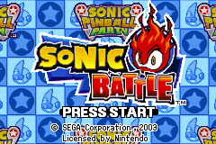 Screenshot from 2 Games in 1 - Sonic Battle + Sonic Pinball Party (Europe) (En,Ja,Fr,De,Es,It)