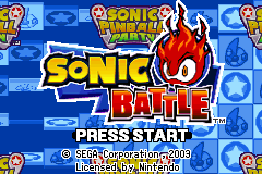 Screenshot from 2 Games in 1 - Sonic Battle + Sonic Pinball Party (Europe) (En,Ja,Fr,De,Es,It)
