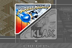 Screenshot from 2 Games in One! - Marble Madness + Klax (USA)