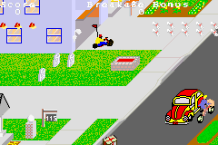 Screenshot from 2 Games in One! - Paperboy + Rampage (Europe) (En,Fr,De,Es,It)