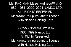 Screenshot from 2 Great Games! - Pac-Man World + Ms. Pac-Man - Maze Madness (USA)