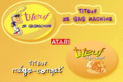 Screenshot from 2 Jeux en 1 - Titeuf - Ze Gag Machine + Titeuf - Mega Compet (France)
