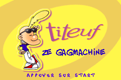 Screenshot from 2 Jeux en 1 - Titeuf - Ze Gag Machine + Titeuf - Mega Compet (France)
