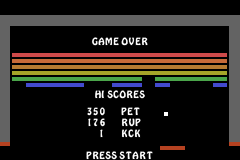 Screenshot from 3 Games in One! - Breakout + Centipede + Warlords (USA)