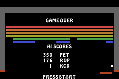 Screenshot from 3 Games in One! - Breakout + Centipede + Warlords (USA)