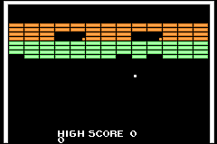 Screenshot from 3 Games in One! - Super Breakout + Millipede + Lunar Lander (Europe) (En,Fr,De,Es,It)
