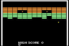 Screenshot from 3 Games in One! - Super Breakout + Millipede + Lunar Lander (Europe) (En,Fr,De,Es,It)