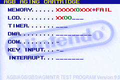 Screenshot from AGS Aging Cartridge (World) (Rev 3) (v9.0) (Test Program)