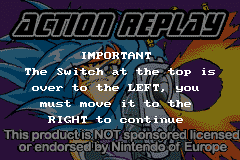 Screenshot from Action Replay GBX (Europe) (En,Fr,De,It) (Unl) (Alt)
