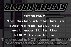 Screenshot from Action Replay GBX (Europe) (En,Fr,De,It) (v3.1) (Unl)