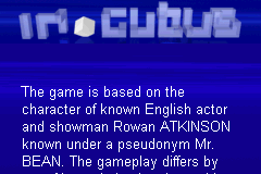 Screenshot from Adventures of Mr. Bean (Europe) (Demo)