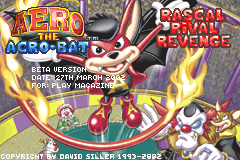 Screenshot from Aero the Acro-Bat - Rascal Rival Revenge (USA) (Beta 2) (2002-03-27)