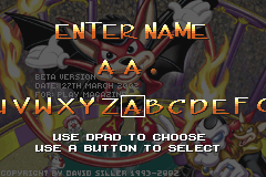 Screenshot from Aero the Acro-Bat - Rascal Rival Revenge (USA) (Beta 2) (2002-03-27)