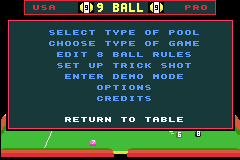 Screenshot from Archer Maclean's 3D Pool (USA)