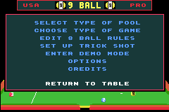 Screenshot from Archer Maclean's 3D Pool (USA)