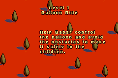 Screenshot from Babar to the Rescue (Europe) (En,Fr,De,Da)