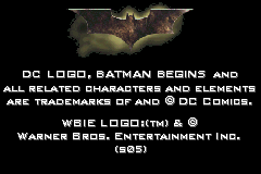 Screenshot from Batman Begins (USA, Europe) (En,Fr,De,Es,It,Nl)