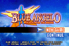 Screenshot from Blue Angelo - Angels from the Shrine (Europe) (Proto 1)