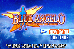 Screenshot from Blue Angelo - Angels from the Shrine (Europe) (Proto 1)