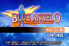 Screenshot from Blue Angelo - Angels from the Shrine (Europe) (Proto 1)