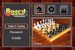 Screenshot from Board Game Classics - Backgammon & Chess & Draughts (Europe) (En,Fr,De,Es,It)