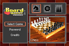 Screenshot from Board Game Classics - Backgammon & Chess & Draughts (Europe) (En,Fr,De,Es,It)