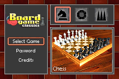 Screenshot from Board Game Classics - Backgammon & Chess & Draughts (Europe) (En,Fr,De,Es,It)