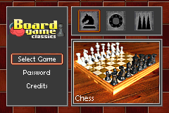 Screenshot from Board Game Classics - Backgammon & Chess & Draughts (Europe) (En,Fr,De,Es,It)
