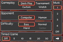 Screenshot from Board Game Classics - Backgammon & Chess & Draughts (Europe) (En,Fr,De,Es,It)