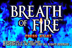 Screenshot from Breath of Fire (USA)