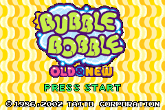 Screenshot from Bubble Bobble - Old & New (Europe) (En,Fr,De,Es,It)