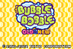 Screenshot from Bubble Bobble - Old & New (Europe) (En,Fr,De,Es,It)