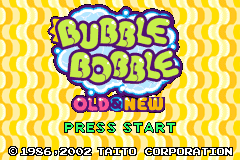 Screenshot from Bubble Bobble - Old & New (Europe) (En,Fr,De,Es,It)