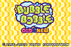 Screenshot from Bubble Bobble - Old & New (Europe) (En,Fr,De,Es,It)