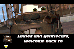 Screenshot from Cars - Mater-National Championship (Europe) (En,Fr,De,Es,It,Nl)