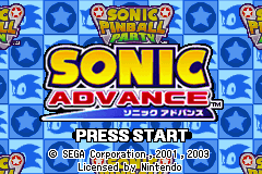 Screenshot from Combo Pack - Sonic Advance + Sonic Pinball Party (USA) (En,Ja,Fr,De,Es+En,Ja,Fr,De,Es,It)