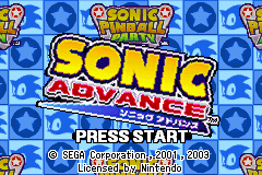 Screenshot from Combo Pack - Sonic Advance + Sonic Pinball Party (USA) (En,Ja,Fr,De,Es+En,Ja,Fr,De,Es,It)