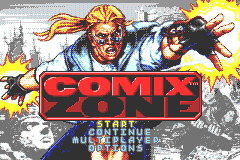 Screenshot from Comix Zone (Europe) (En,Fr,De,Es,It)