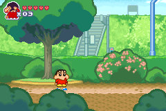 Screenshot from Crayon Shin-chan - Densetsu o Yobu Omake no Miyako Shockgaan! (Japan)