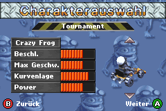 Screenshot from Crazy Frog Racer (Europe) (En,Fr,De,Nl)