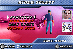 Screenshot from Dave Mirra Freestyle BMX 2 (Europe) (En,Fr,De,Es,It)