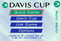 Screenshot from Davis Cup (Europe) (En,Fr,De,Es,It)